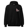 Black Moreland Choppers signature Chopper Hoodie with emblematic motorcycle graphics, capturing the essence of Solana Beach's biking culture.