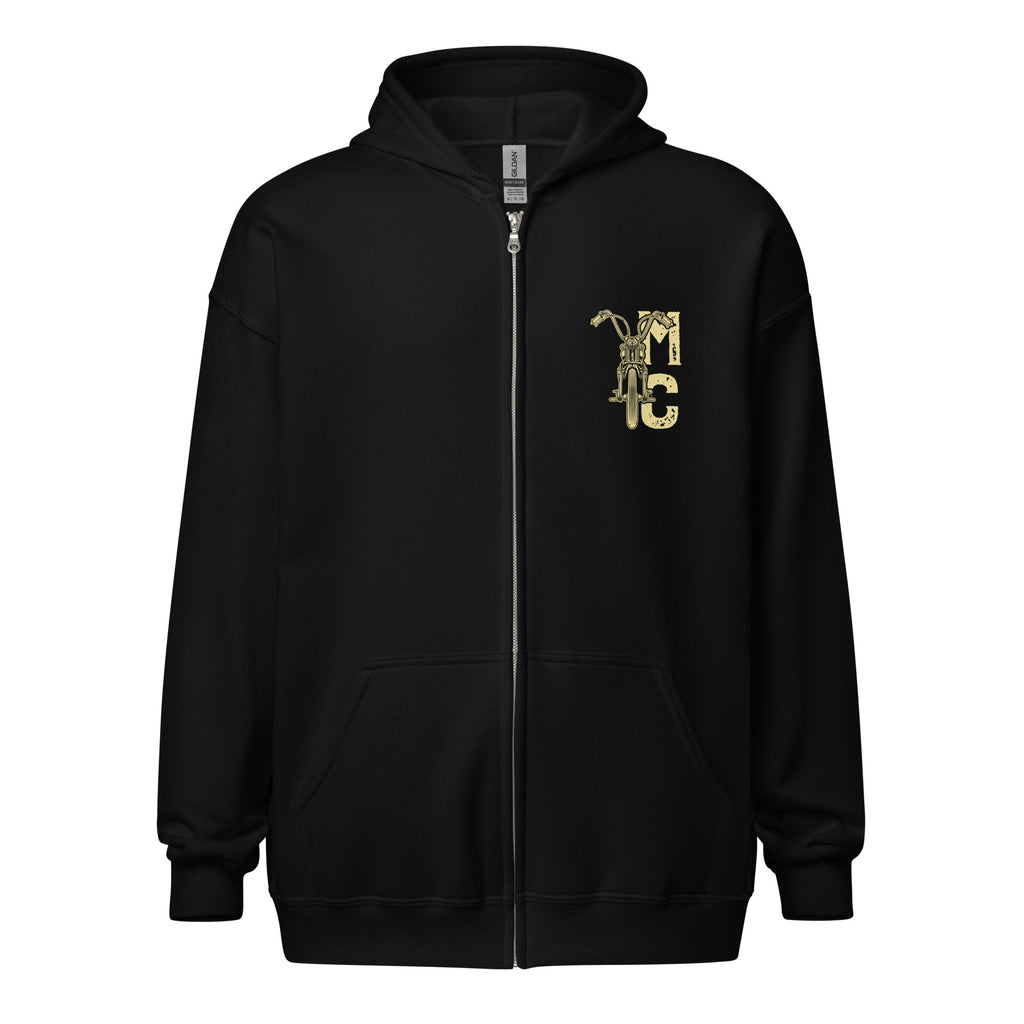 Harley-Davidson Men's Freedom Fleece Pullover Hoodie - Solid Black With Distressed Eagle Graphic & Adjustable Hood